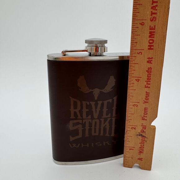 Revel Stoke Whisky Flask 8oz Stainless Steel Whiskey - Picture 6 of 6